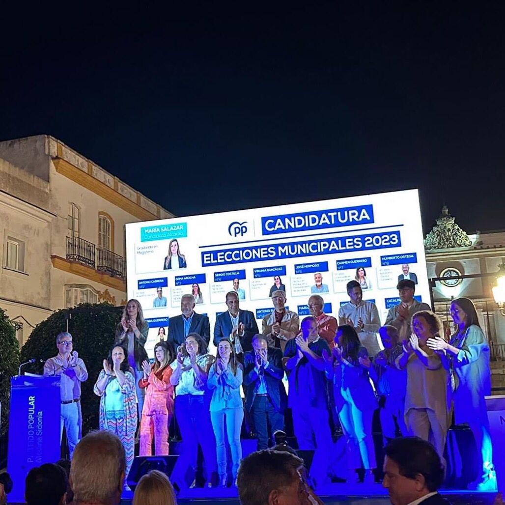 Exitosa presentación de la Candidatura del PP de Medina Sidonia al 28 M